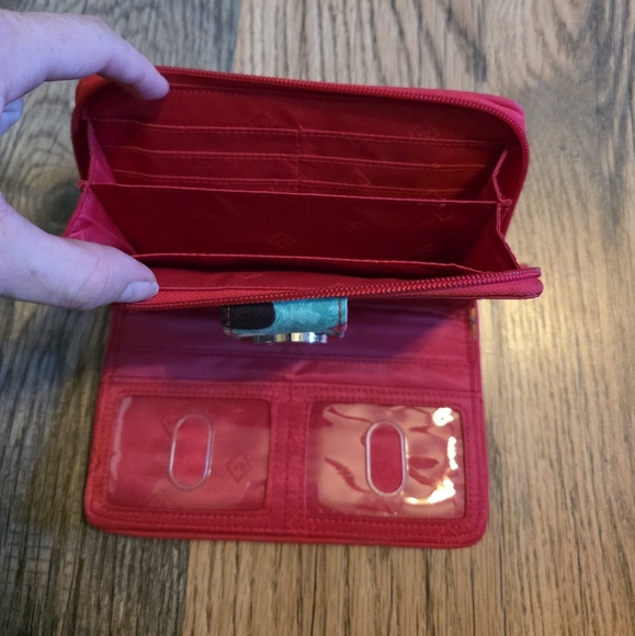 Paisley Floral Vera Bradley Purse & Wallet | Rumba Paisley Floral | Like New! - Picture 6 of 10